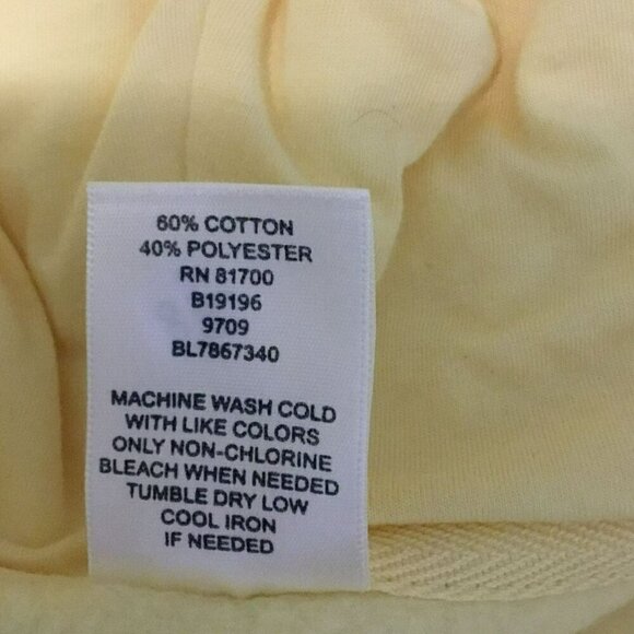 Blair Hooded Sweatshirt Full Zip Front Pullover Women's Size Small in Yellow Gym - Picture 9 of 9